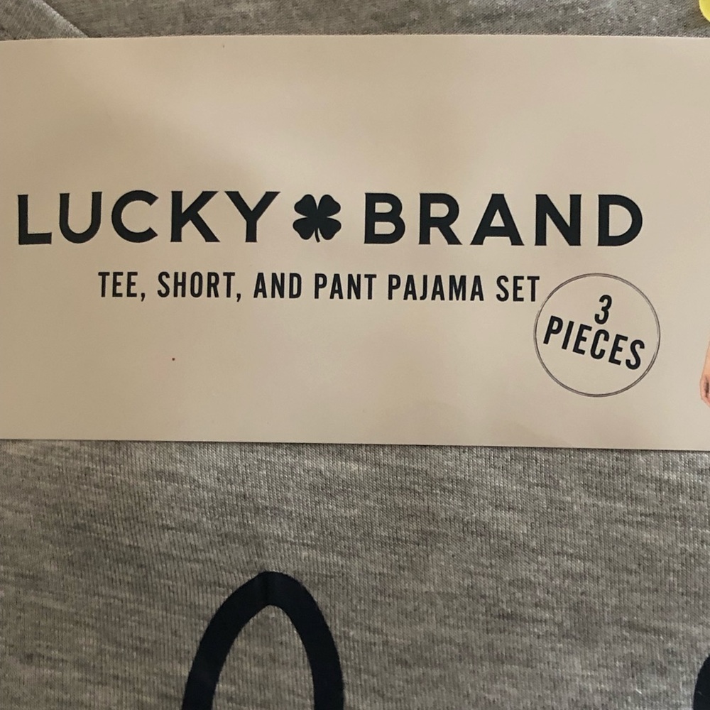 LUCKY BRAND 3 PIECES PAJAMA SET - Picture 5 of 10